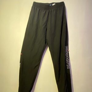 Black slogan Joggers